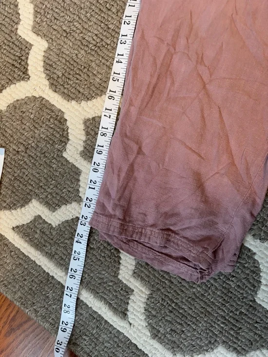 Free People Margot Short Sleeve Linen Coverall size medium - Picture 9 of 9